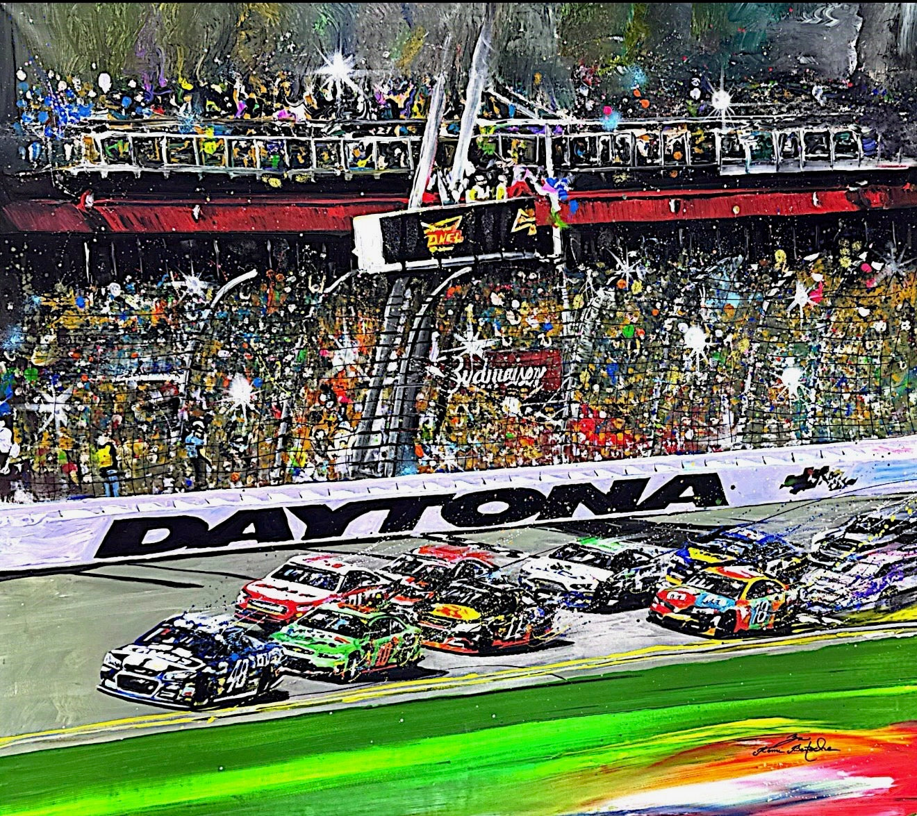 Daytona Nascar Painting