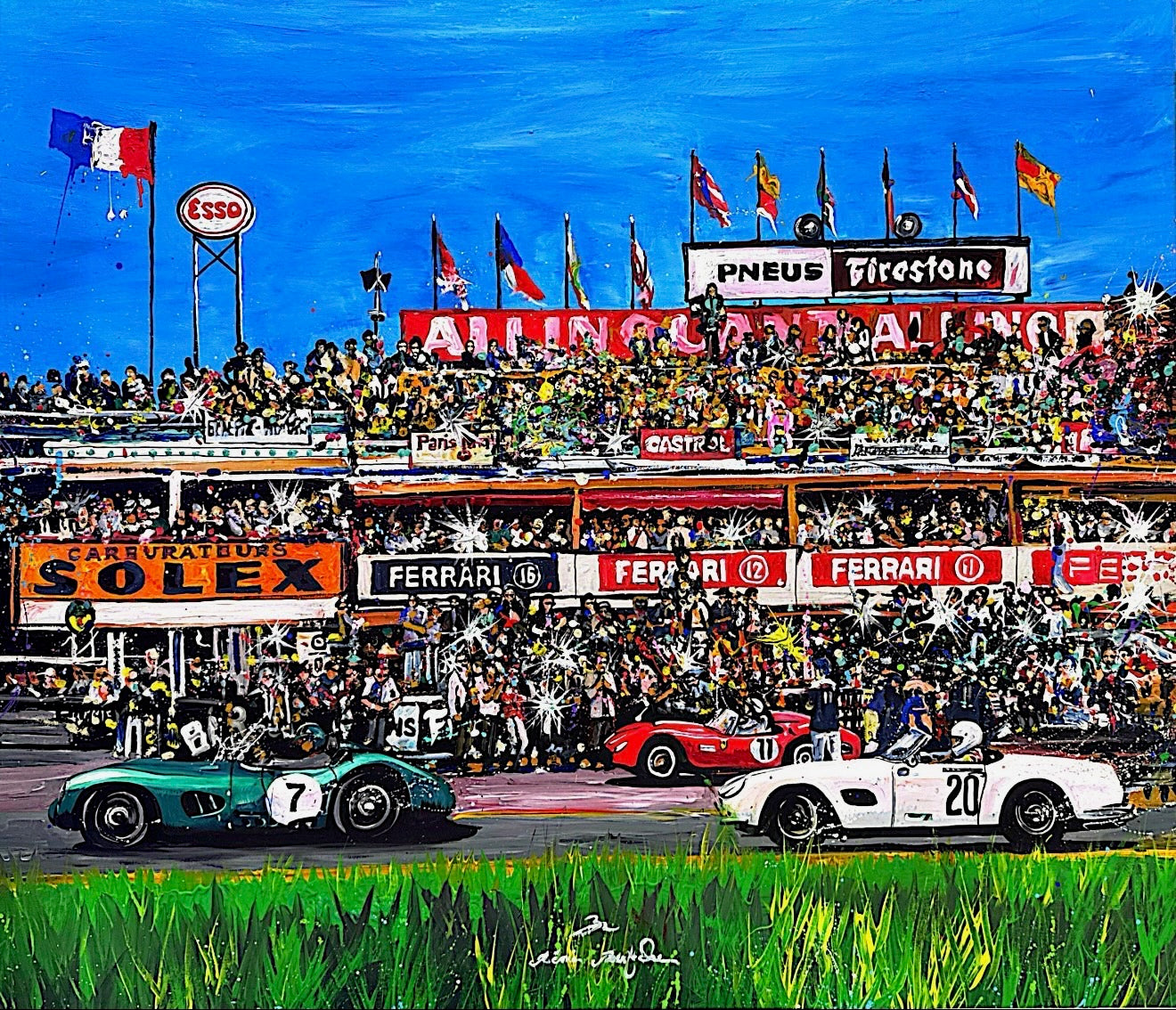 Vintage 24 Hours of Le Mans Painting